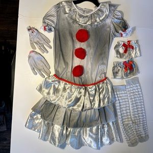 Carnevil Clown child’s costume size XL 14/16